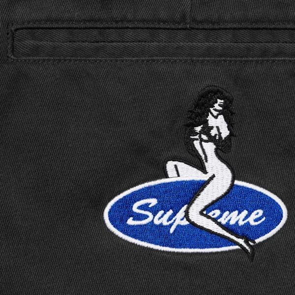 Supreme Chino Pant - Black (front)