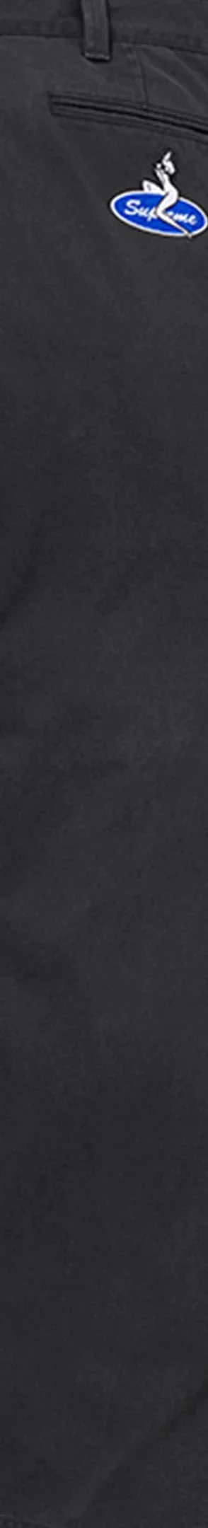 Supreme Chino Pant - Black (front)