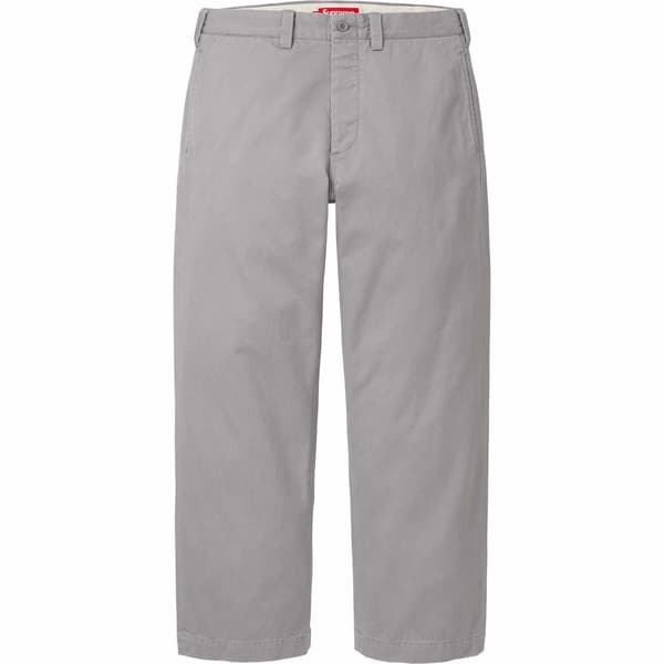 Supreme Chino Pant - Grey (front)