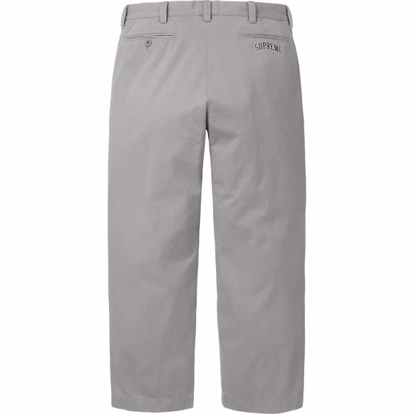 Supreme Chino Pant - Grey (front)