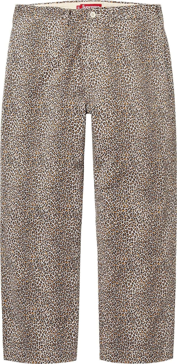 Supreme Chino Pant - Leopard (front)