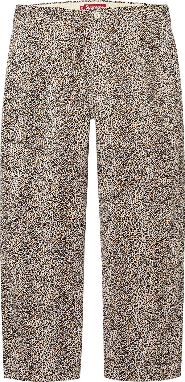 Supreme Chino Pant - Leopard (front)