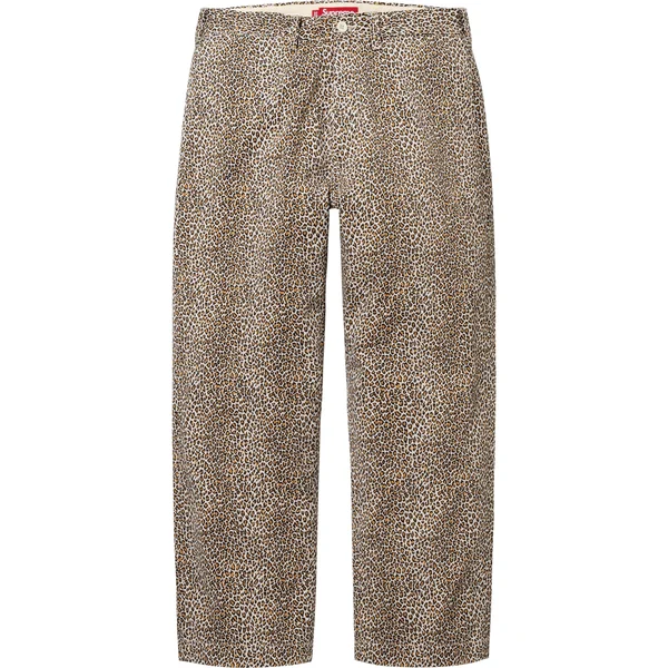 Supreme Chino Pant - Leopard (front)