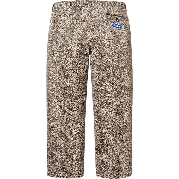 Supreme Chino Pant - Leopard (front)