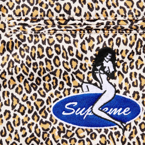 Supreme Chino Pant - Leopard (front)