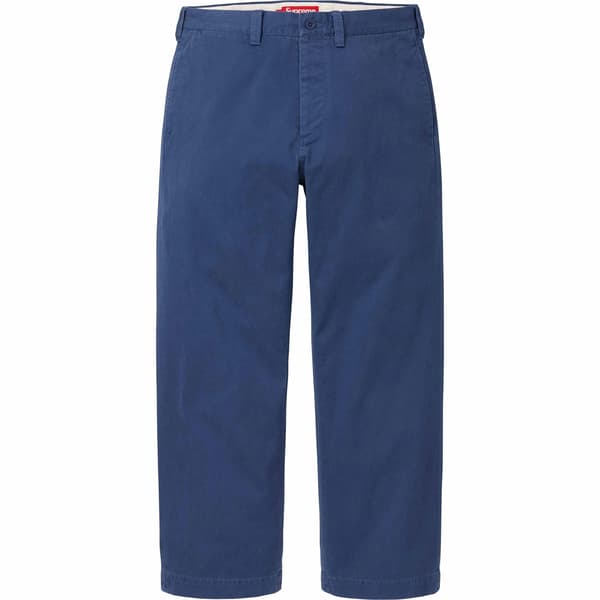 Supreme Chino Pant - Light Navy (front)