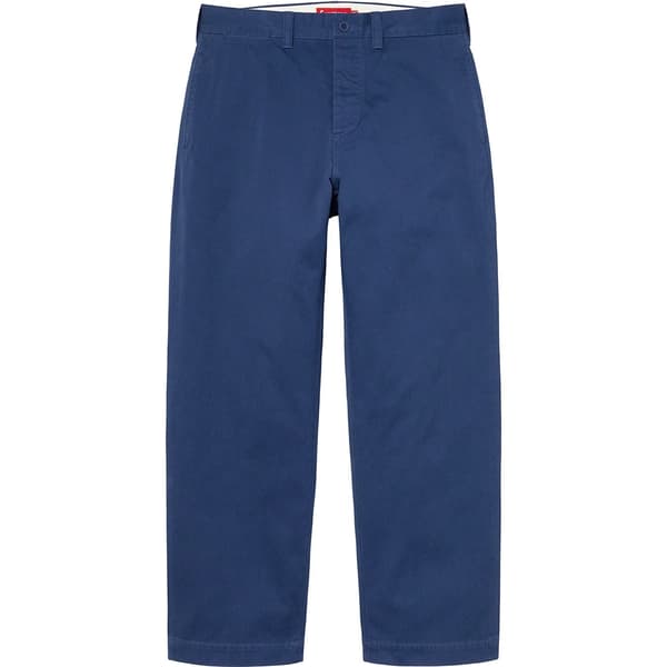 Supreme Chino Pant - Light Navy (front)