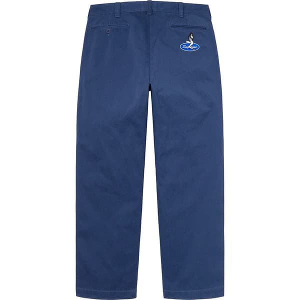 Supreme Chino Pant - Light Navy (front)