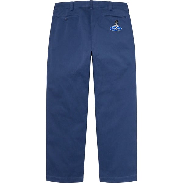Supreme Chino Pant - Light Navy (front)