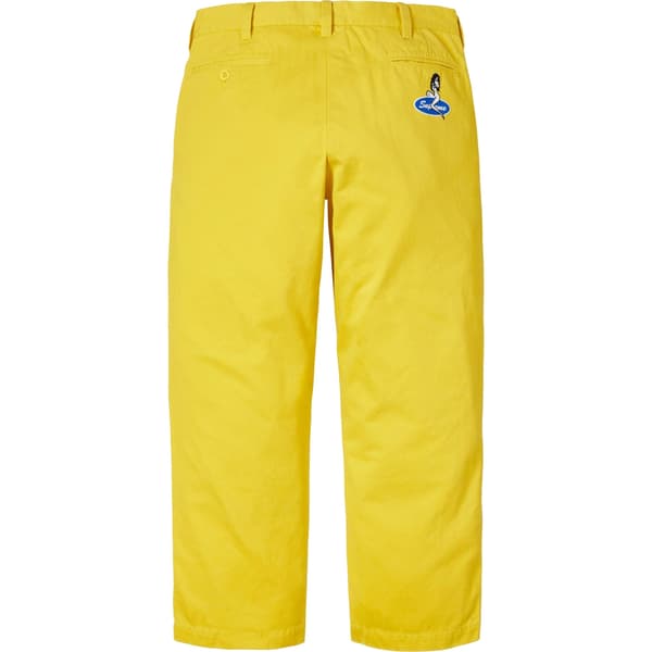 Supreme Chino Pant - Lime Yellow (front)