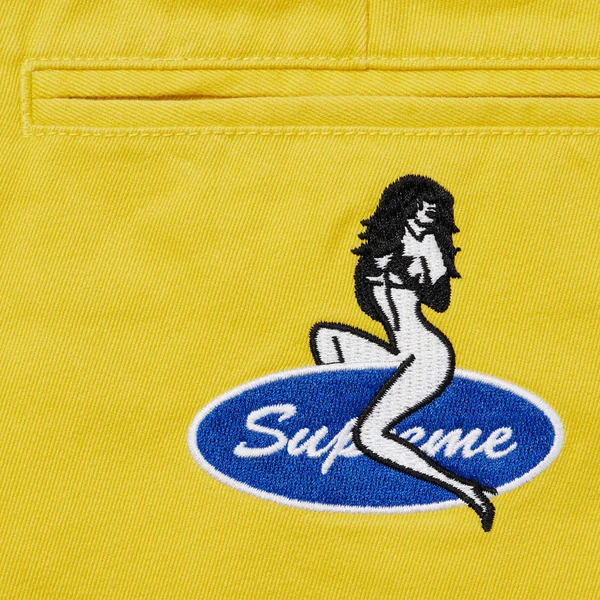Supreme Chino Pant - Lime Yellow (front)