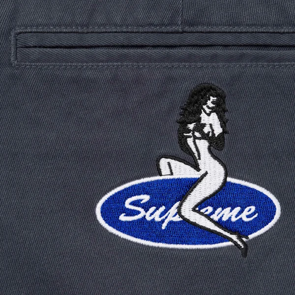 Supreme Chino Pant - Navy (front)