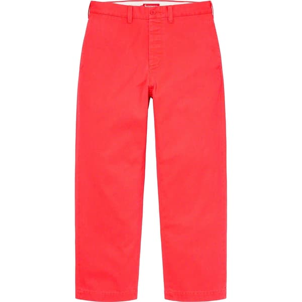 Supreme Chino Pant - Neon Red (front)