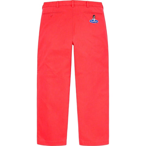Supreme Chino Pant - Neon Red (front)