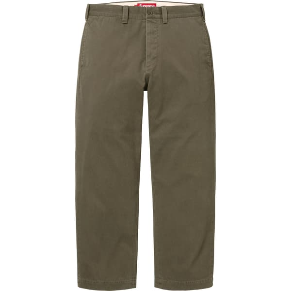 Supreme Chino Pant - Olive (front)