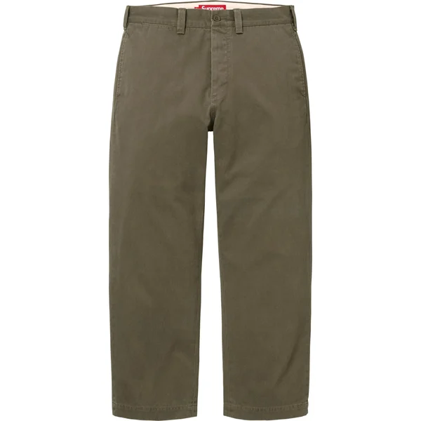 Supreme Chino Pant - Olive (front)