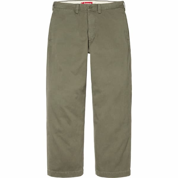 Supreme Chino Pant - Olive (front)