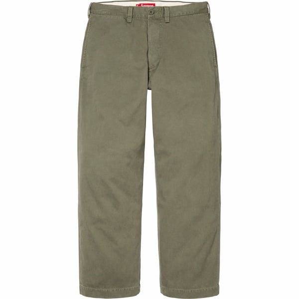 Supreme Chino Pant - Olive (front)