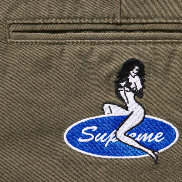 Supreme Chino Pant - Olive (front)