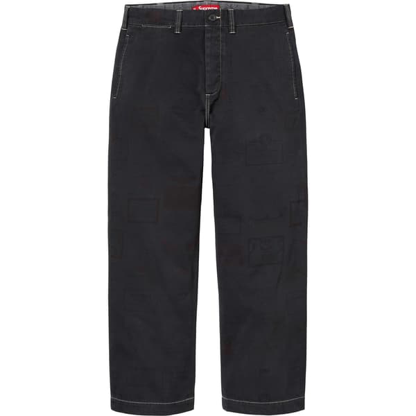 Supreme Chino Pant - Overdyed Labels (front)