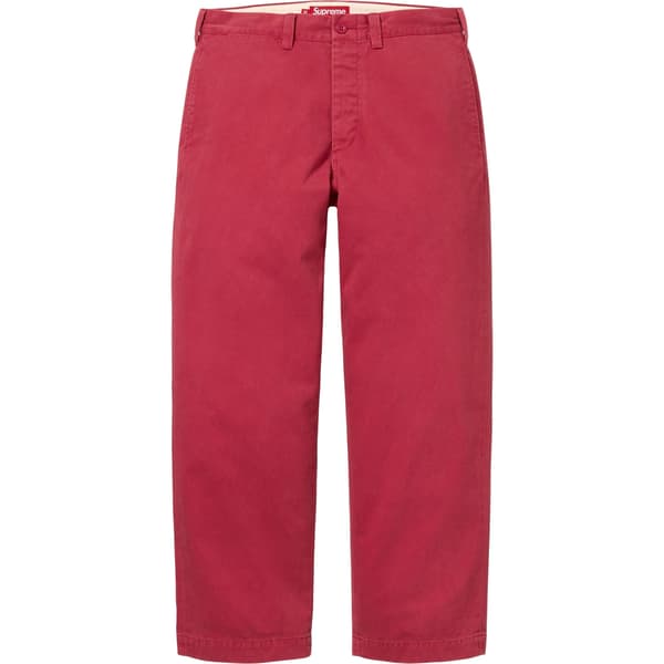 Supreme Chino Pant - Red (front)