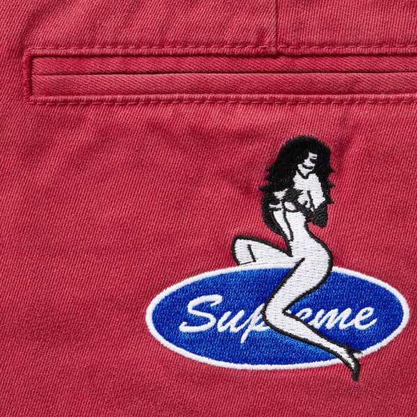 Supreme Chino Pant - Red (front)