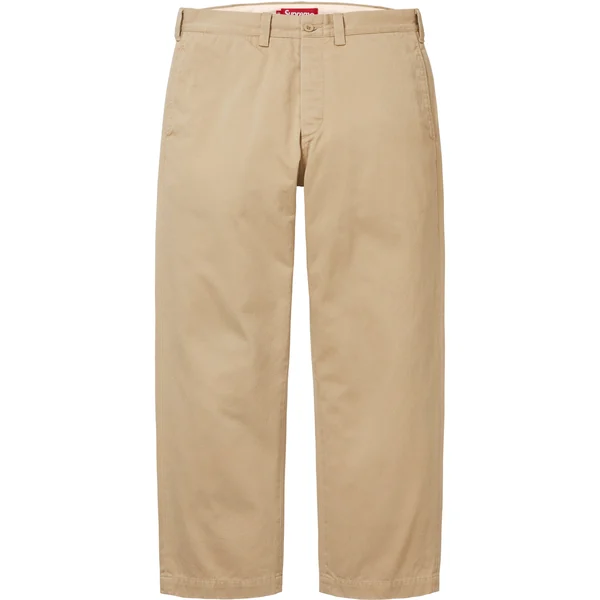 Supreme Chino Pant - Tan (front)