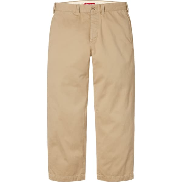 Supreme Chino Pant - Tan (front)