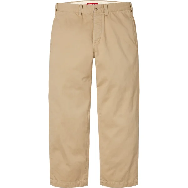 Supreme Chino Pant - Tan (front)