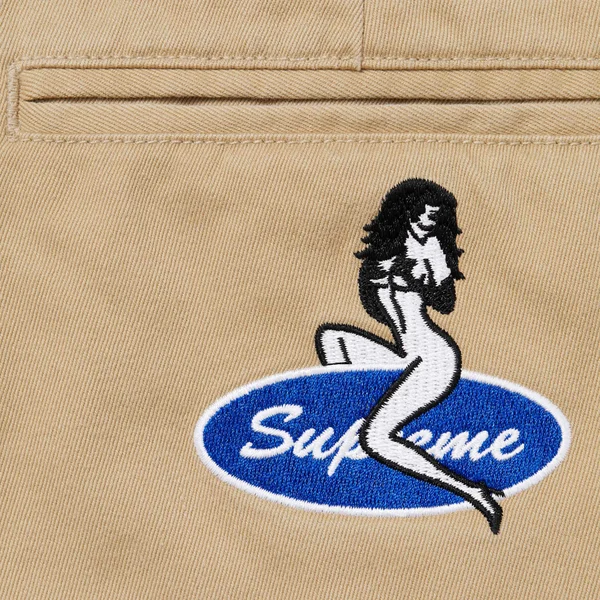 Supreme Chino Pant - Tan (front)