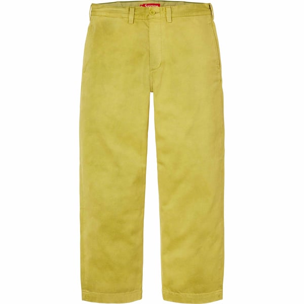 Supreme Chino Pant - Washed Green (front)