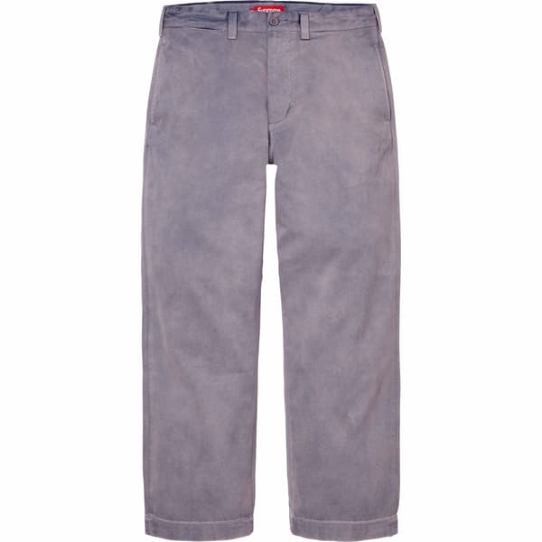 Supreme Chino Pant - Washed Navy (front)