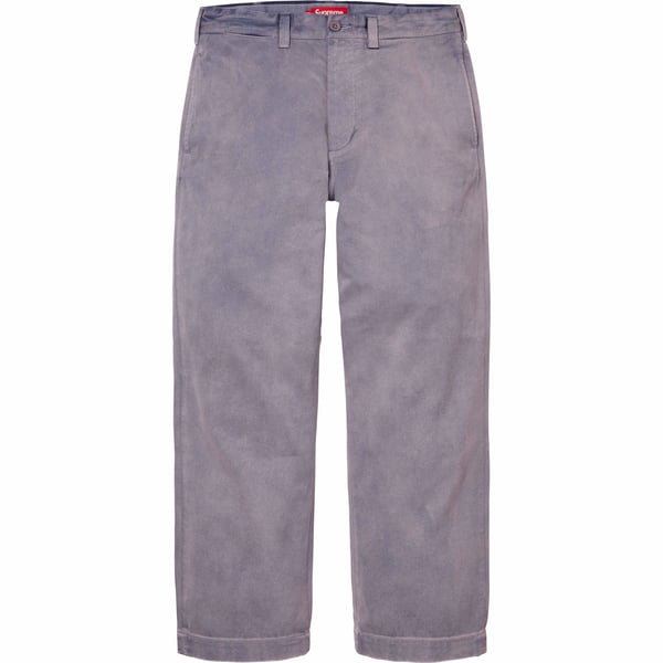 Supreme Chino Pant - Washed Navy (front)