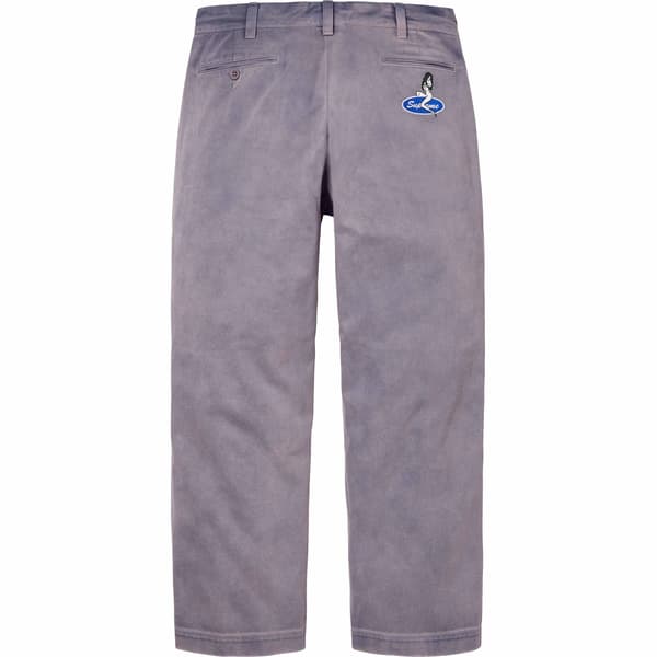 Supreme Chino Pant - Washed Navy (front)
