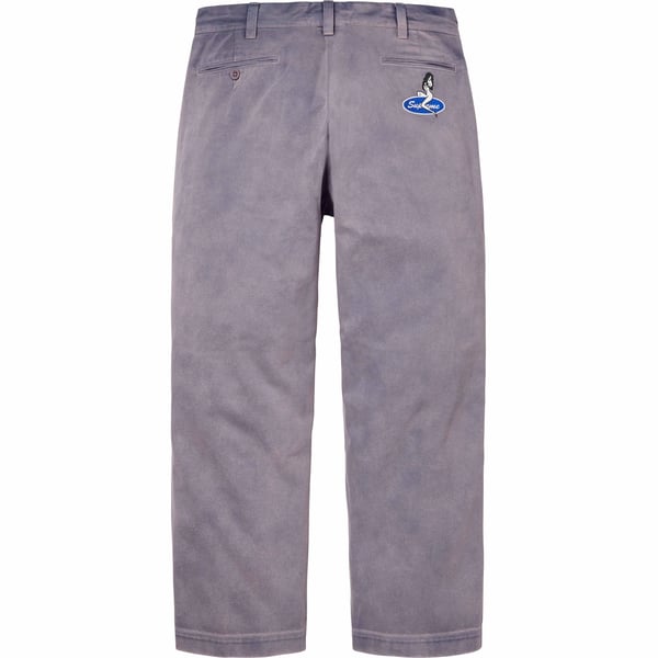 Supreme Chino Pant - Washed Navy (front)
