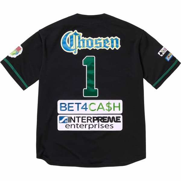Supreme Chosen One Baseball Jersey - Black (front)