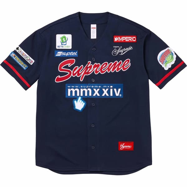 Supreme Chosen One Baseball Jersey - Navy (front)