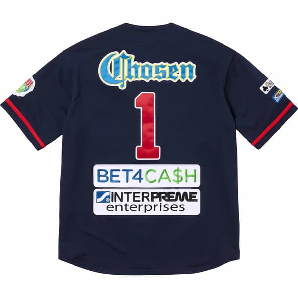 Supreme Chosen One Baseball Jersey - Navy (front)