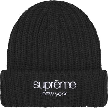 Supreme Chunky Rib Classic Logo Beanie