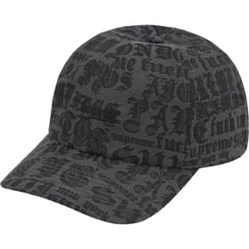 Supreme Cities Jacquard 6-Panel Black