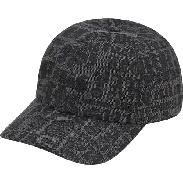 Supreme Cities Jacquard 6-Panel - Black (front)