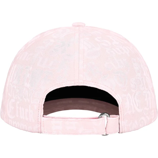 Supreme Cities Jacquard 6-Panel - Light Pink (front)