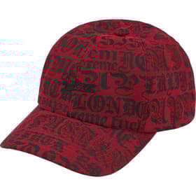 Supreme Cities Jacquard 6-Panel Red