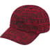 Supreme Cities Jacquard 6-Panel - Red (front)
