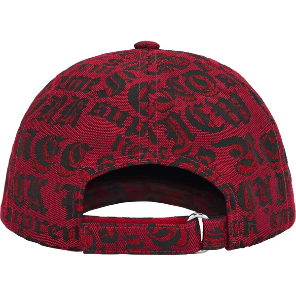 Supreme Cities Jacquard 6-Panel - Red (front)