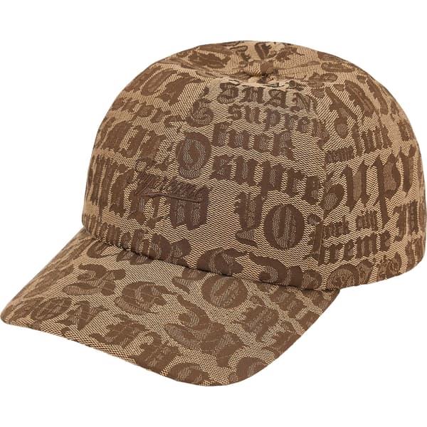 Supreme Cities Jacquard 6-Panel - Tan (front)