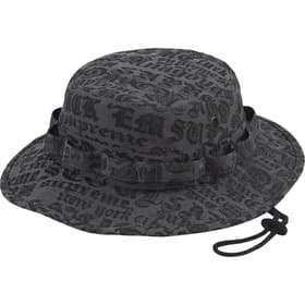 Supreme Cities Jacquard Boonie Black