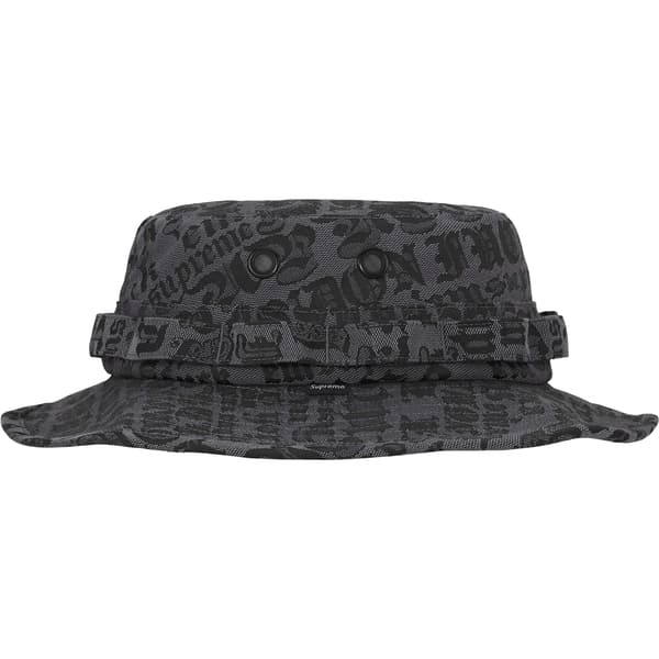 Supreme Cities Jacquard Boonie - Black (front)