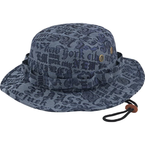 Supreme Cities Jacquard Boonie - Blue (front)
