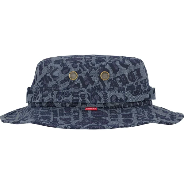 Supreme Cities Jacquard Boonie - Blue (front)